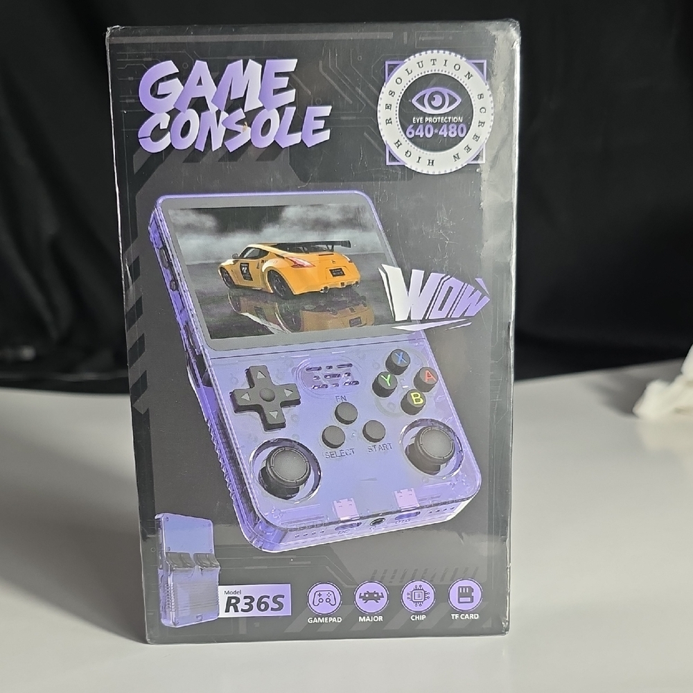 Retro Game Console - Purple Handheld 64G Game Console With Over 1500+ Games